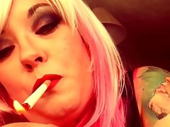 Tina snua smokes & chats smoking fetish
