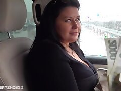 A busty Czech woman is against sex for..